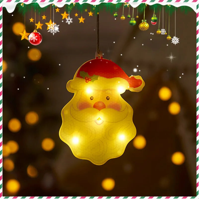 Holiday Decoration Arrangement Hanging Lights Christmas Tree