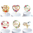 Acrylic Color Printing Flower Ins Style Wedding Party Party Baking Cake Hat Decoration