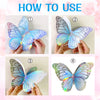 Groups of Rainbow Hot Silver Butterflies Decoration Set