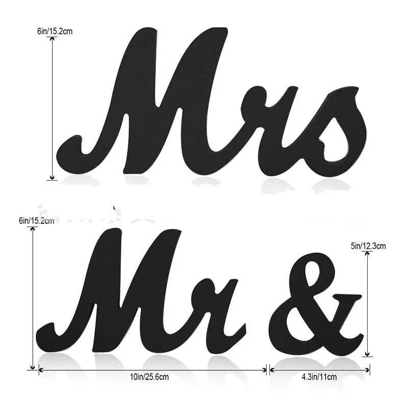 Wedding Celebration Gift Shooting Props Home Decoration Ornaments Word Crafts