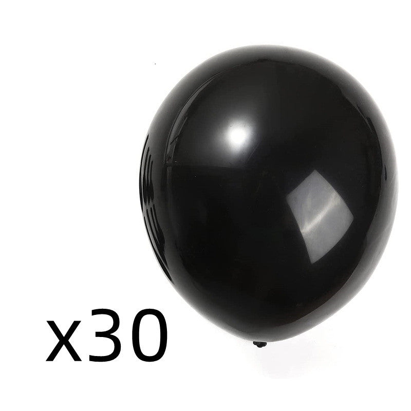 Black Balloon 18-inch Round Birthday Party Decoration
