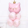 Crown Cat Aluminum Film Balloon Party Arrangement