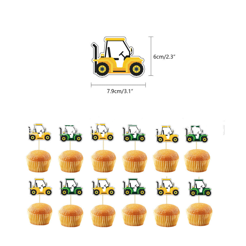 Tractor Theme Birthday Party Decoration Letters Hanging Flag Set