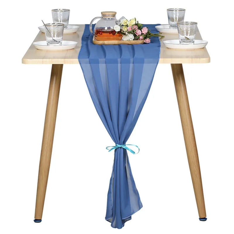 European And American Style Wedding Decoration Chiffon Table Flag